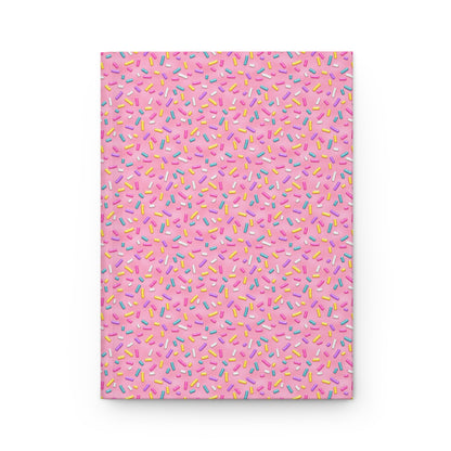 Pink Sprinkle Cake  | Hardcover Journal - Durable Quality Notebook