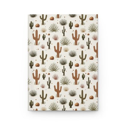 Desert Serenity- Cactus Pattern  | Premium | Hardcover Journal Matte