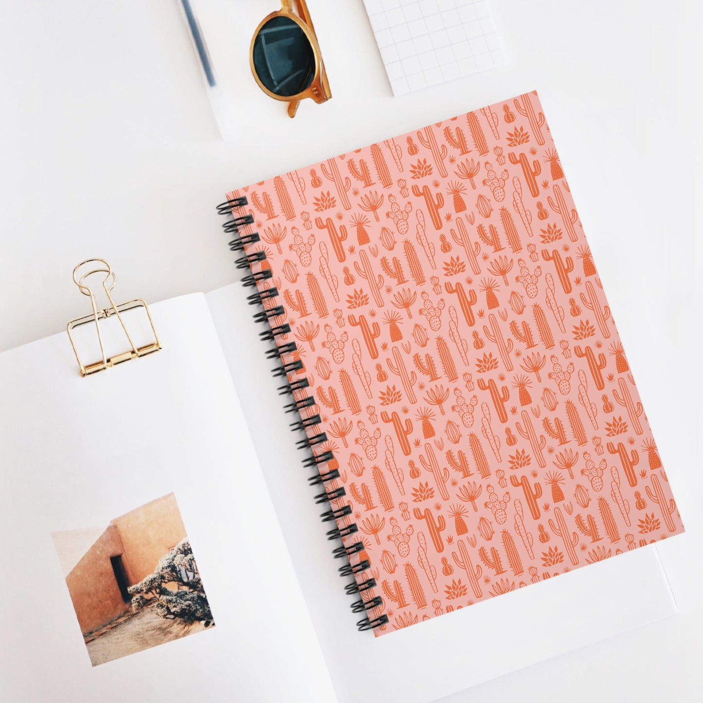 Orange Oasis Cactus | Spiral Bound Journal