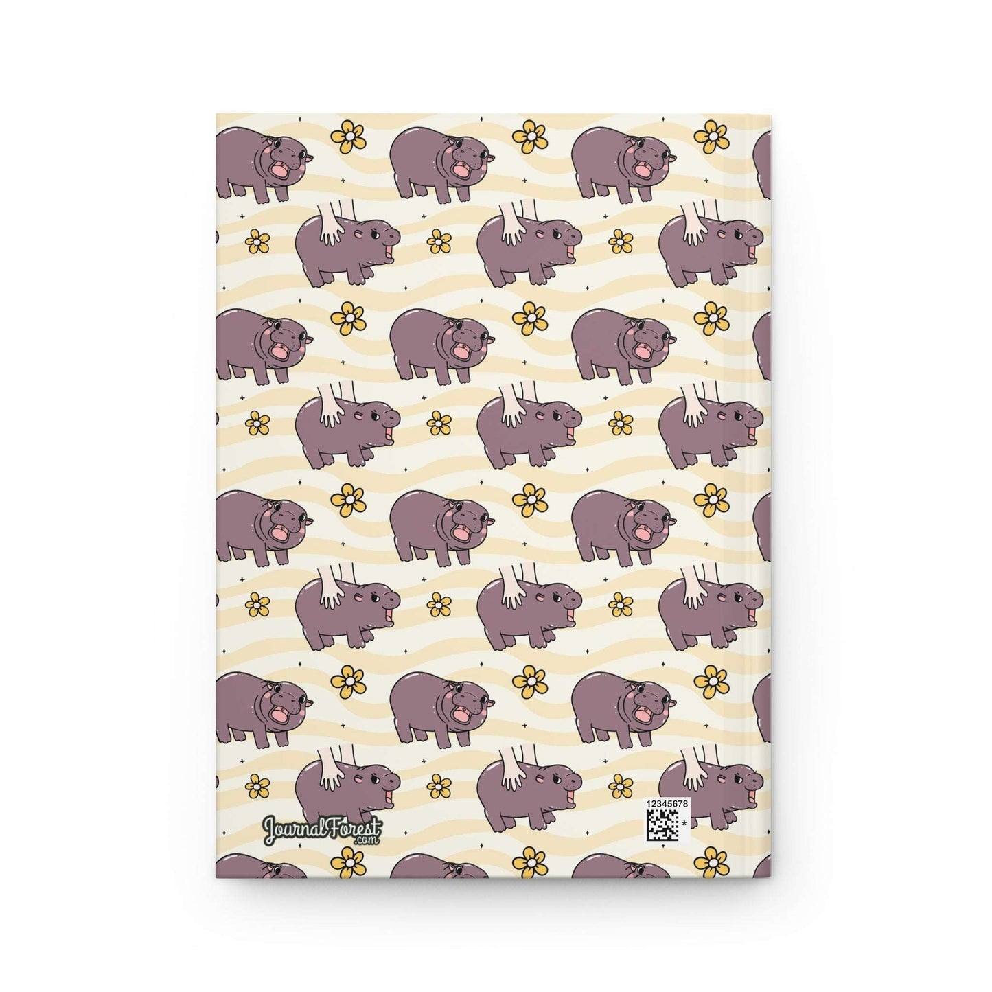 Mu Deng, the baby hippo  | Hardcover Journal - Durable Quality Notebook