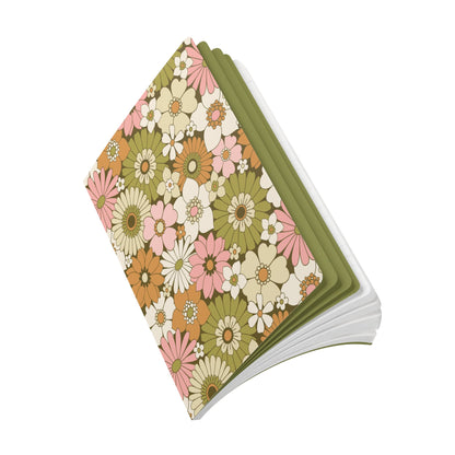 Retro Bloom Revival | Softcover Premium Journal Notebook