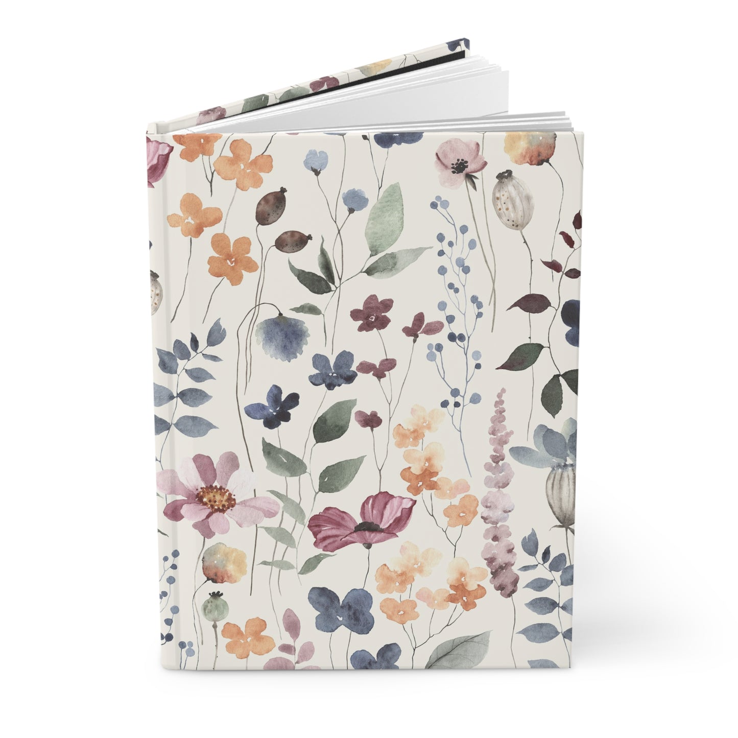 Vintage Minimal Flower Garden  | Premium | Hardcover Journal Matte