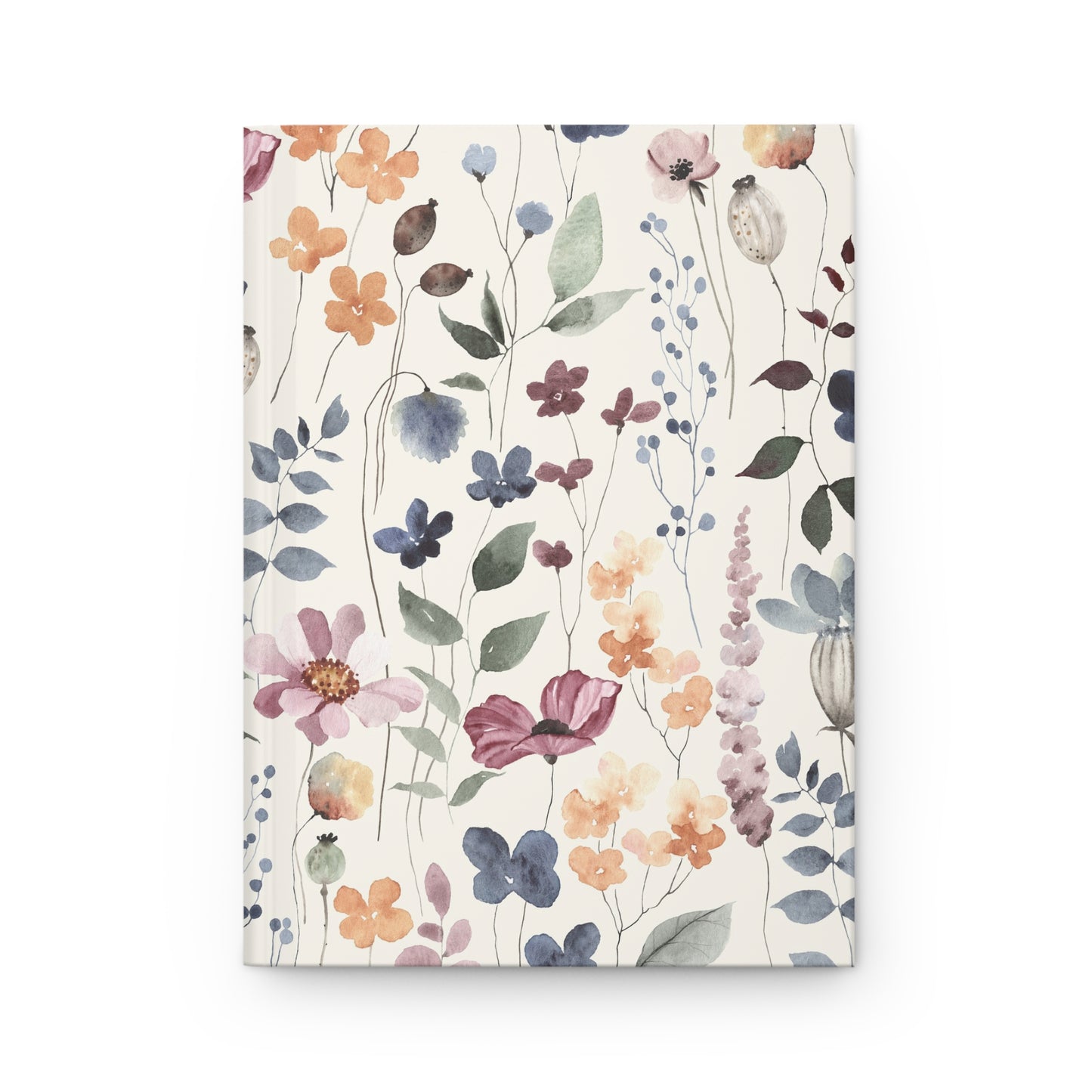 Vintage Minimal Flower Garden  | Premium | Hardcover Journal Matte