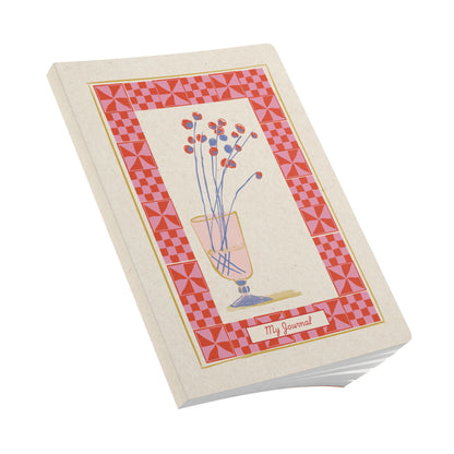 Vintage Charm: Blossoms and Borders | Softcover Premium Journal Notebook