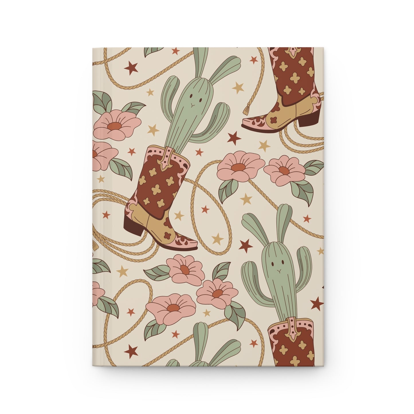 Desert Dreams in a Cowboy Boot  | Premium | Hardcover Journal Matte