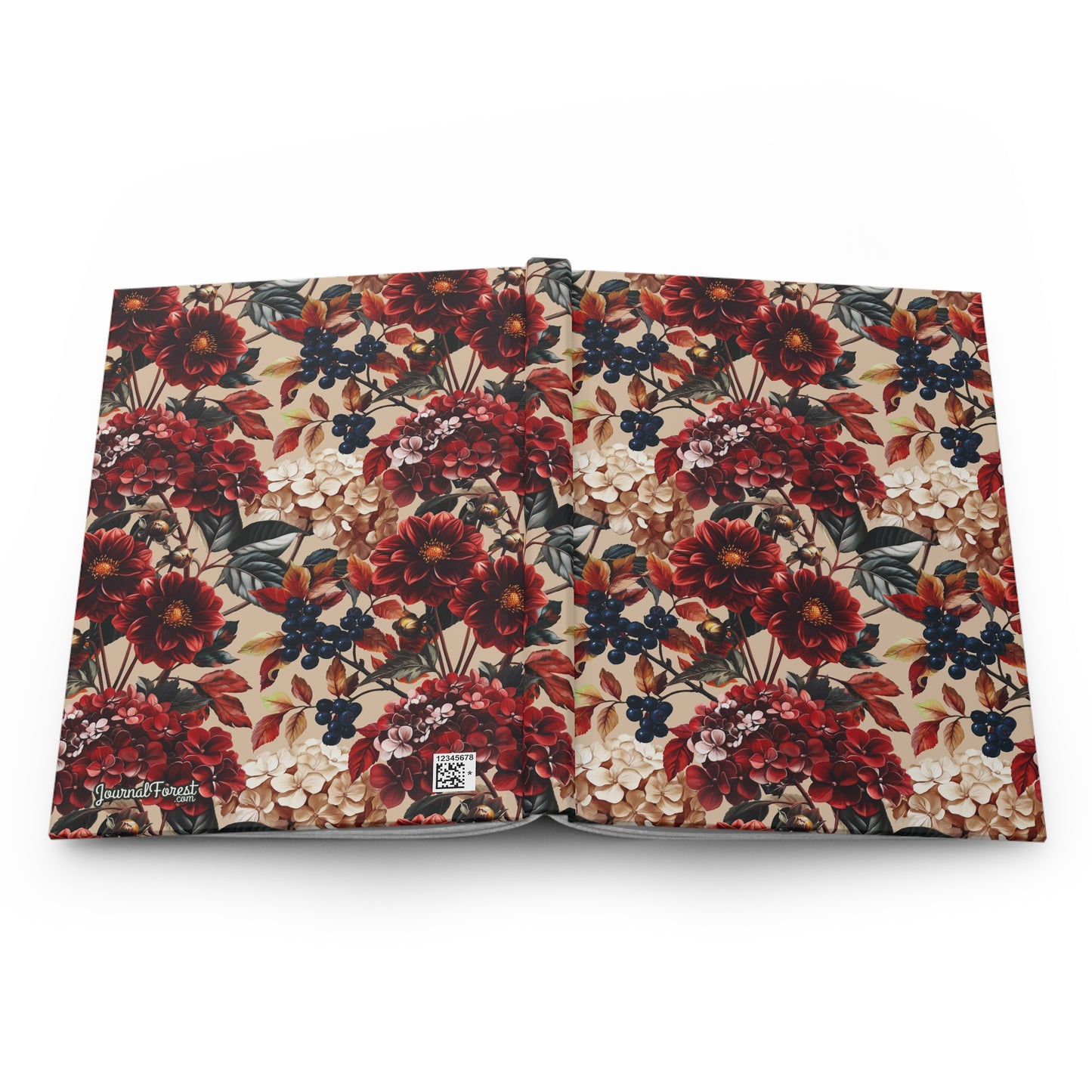 Velvet Flower Blooms  | Hardcover Journal - Durable Quality Notebook