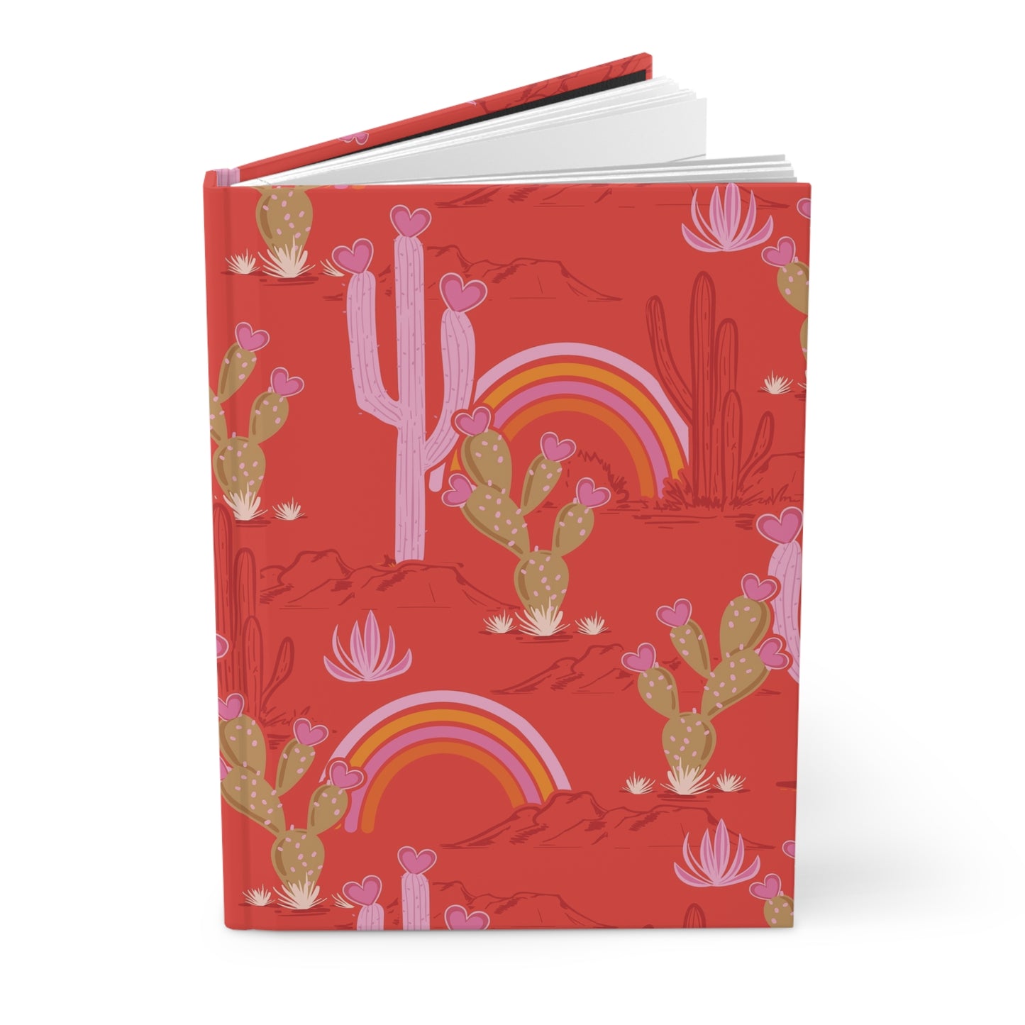 Vibrant Desert Rainbow Notebook | Premium | Hardcover Journal Matte