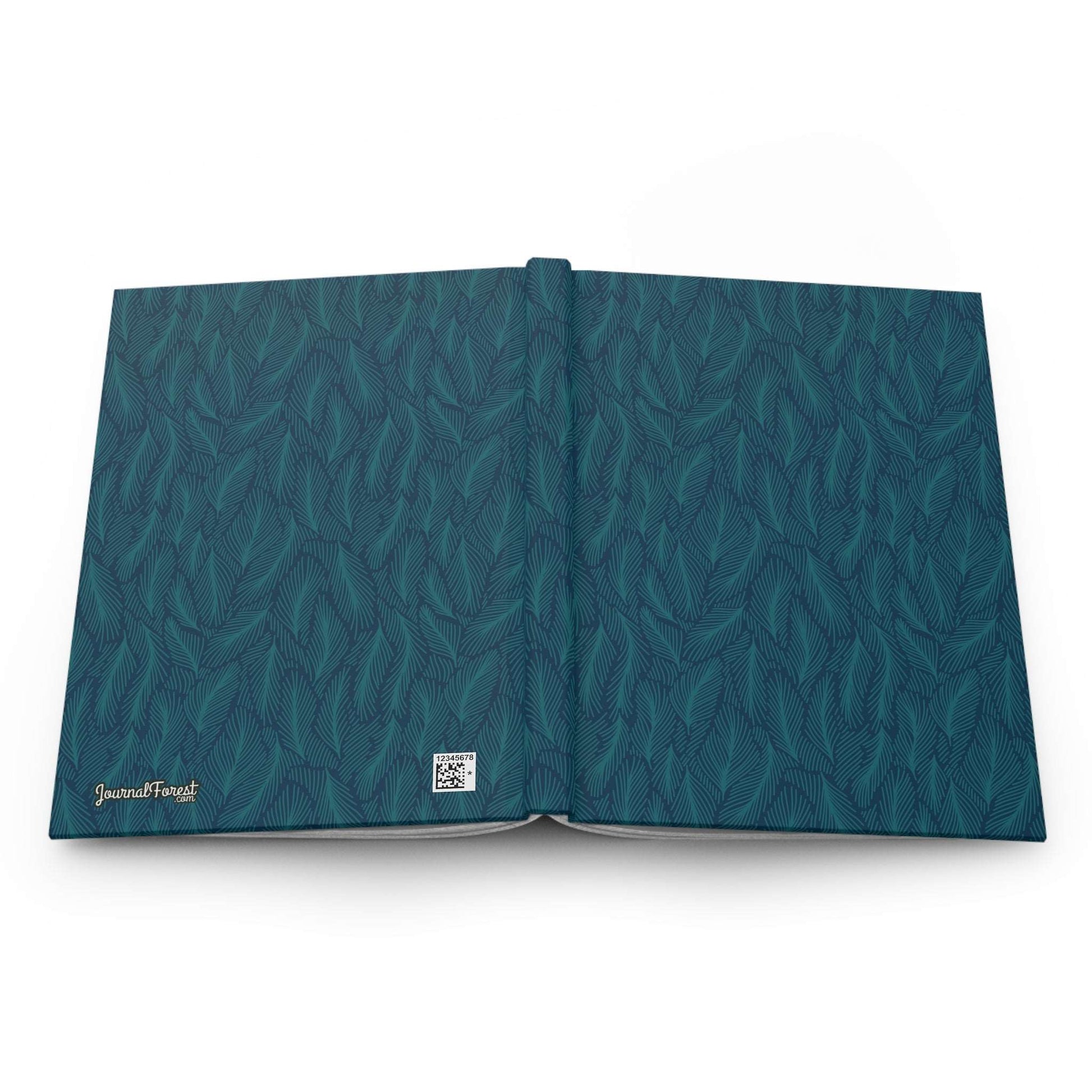 Blue Fern Whispers | Premium | Hardcover Journal - Durable Quality Notebook