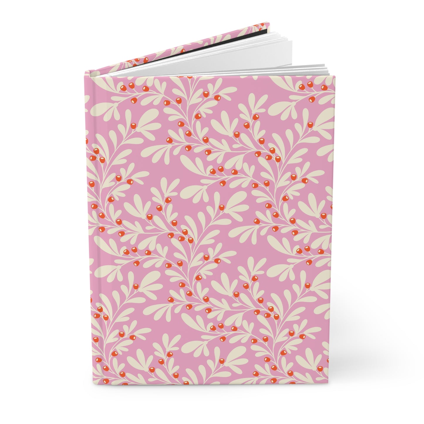 Pink Winterberry Bliss  | Hardcover Journal - Durable Quality Notebook