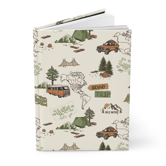 Wanderlust Adventures  | Hardcover Journal - Durable Quality Notebook