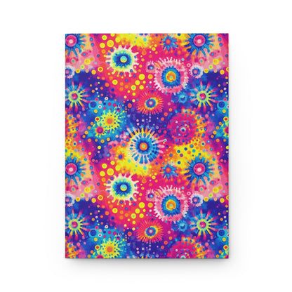 Vibrant Splash Tie-Dye  | Hardcover Journal - Durable Quality Notebook