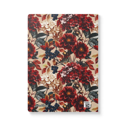 Velvet Flower Blooms | Softcover Premium Journal Notebook