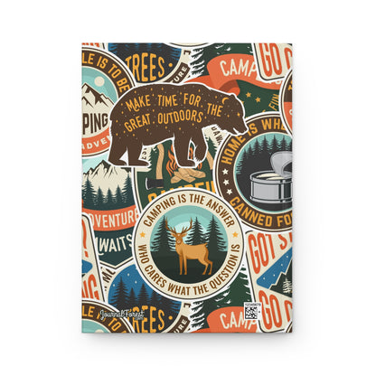 Stickered Wilderness  | Hardcover Journal - Durable Quality Notebook