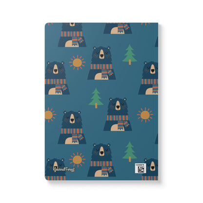 Tranquil Bear in the Woods | Softcover Premium Journal Notebook