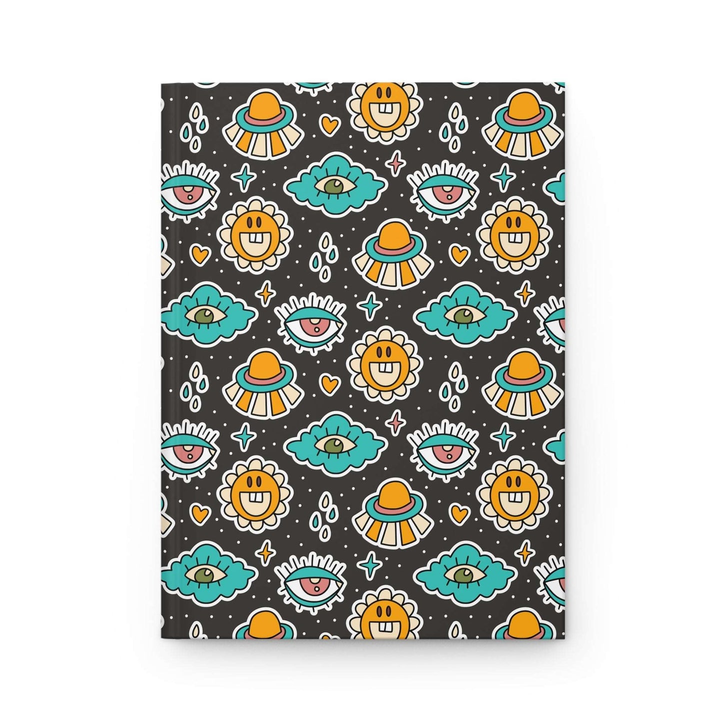 Surreal Sticker Garden  | Hardcover Journal - Durable Quality Notebook