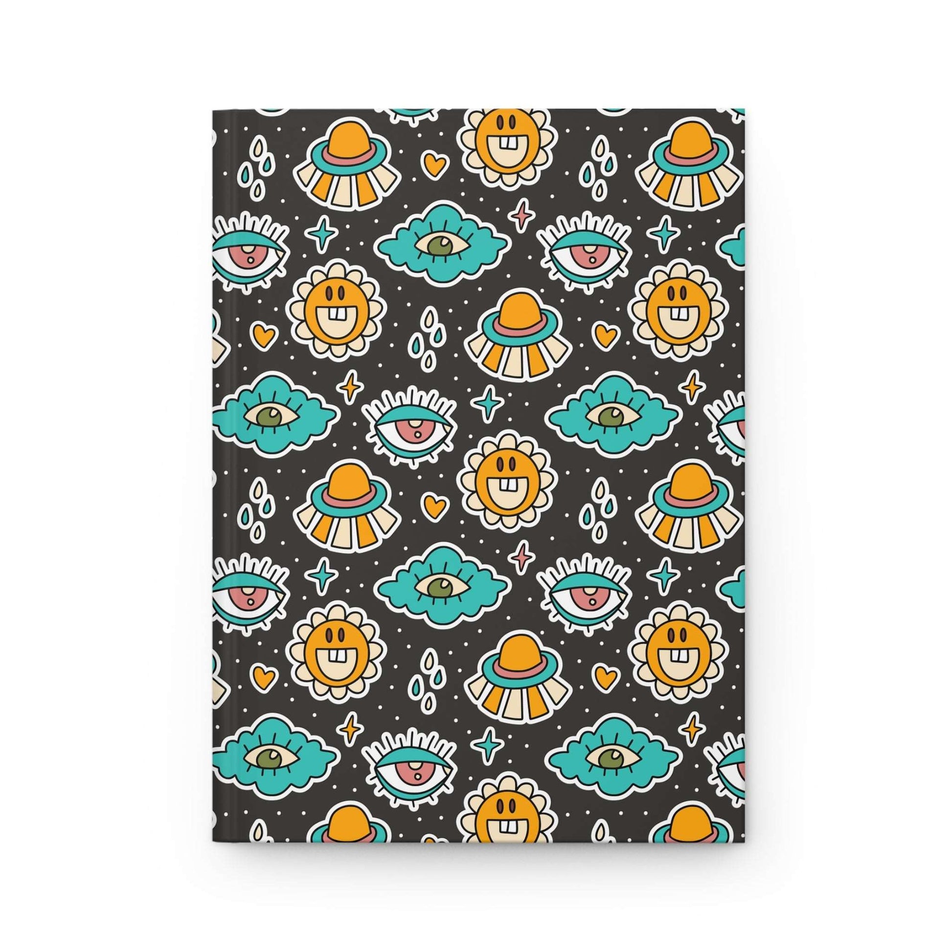 Surreal Sticker Garden  | Hardcover Journal - Durable Quality Notebook