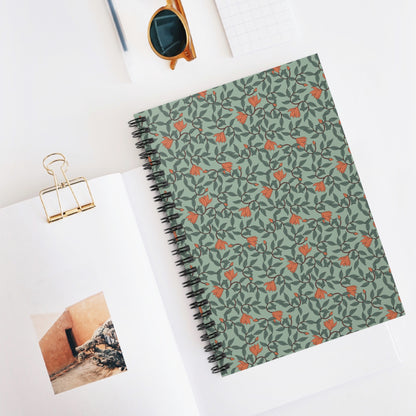 Boho Chic Golden Bloom | Spiral Bound Journal