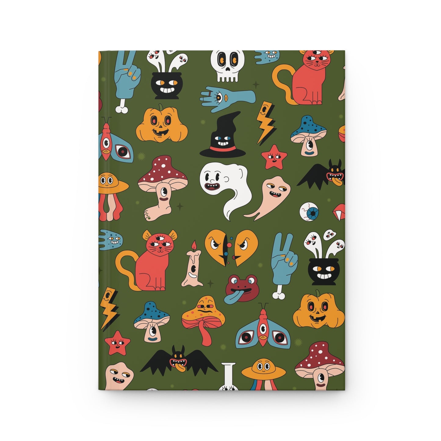 [ADULT] Mystical Mushrooms & Magic Hands | Premium | Hardcover Journal Matte