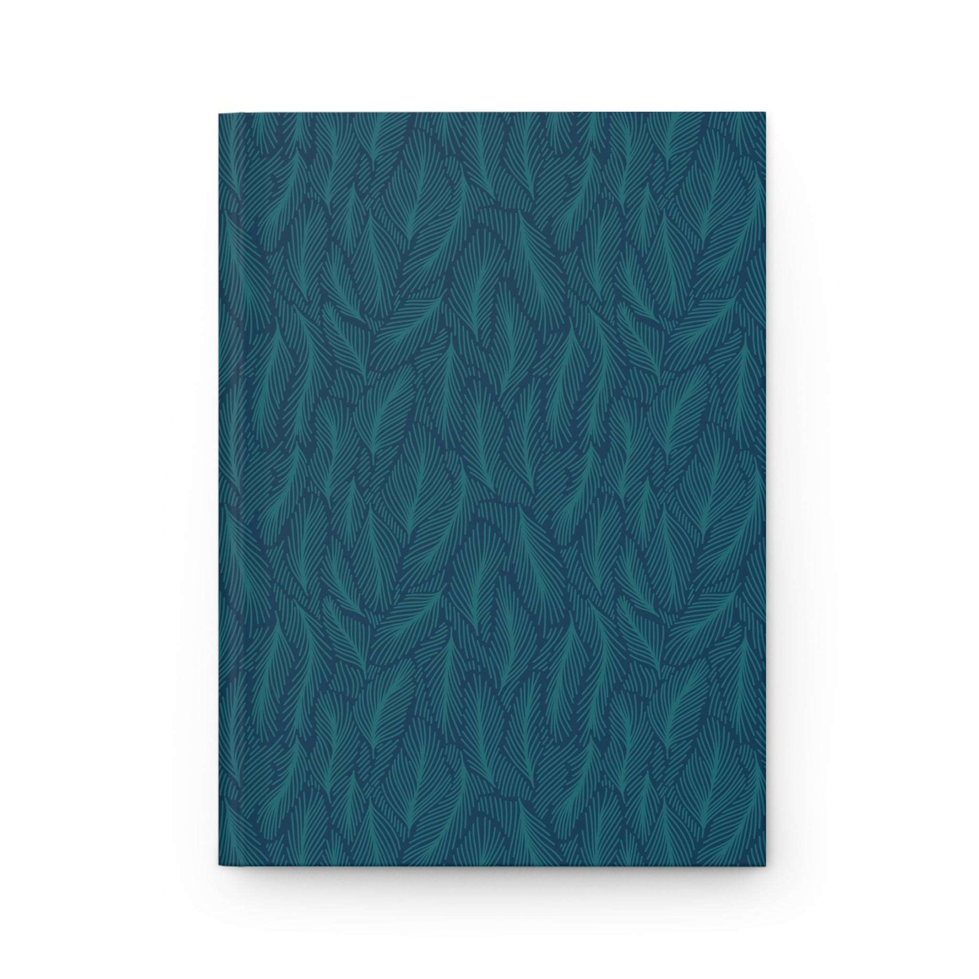 Blue Fern Whispers | Premium | Hardcover Journal - Durable Quality Notebook