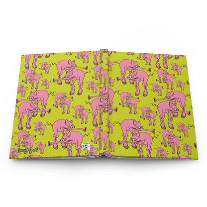 Quirky Pig Parade | Hardcover Journal - Durable Quality Notebook