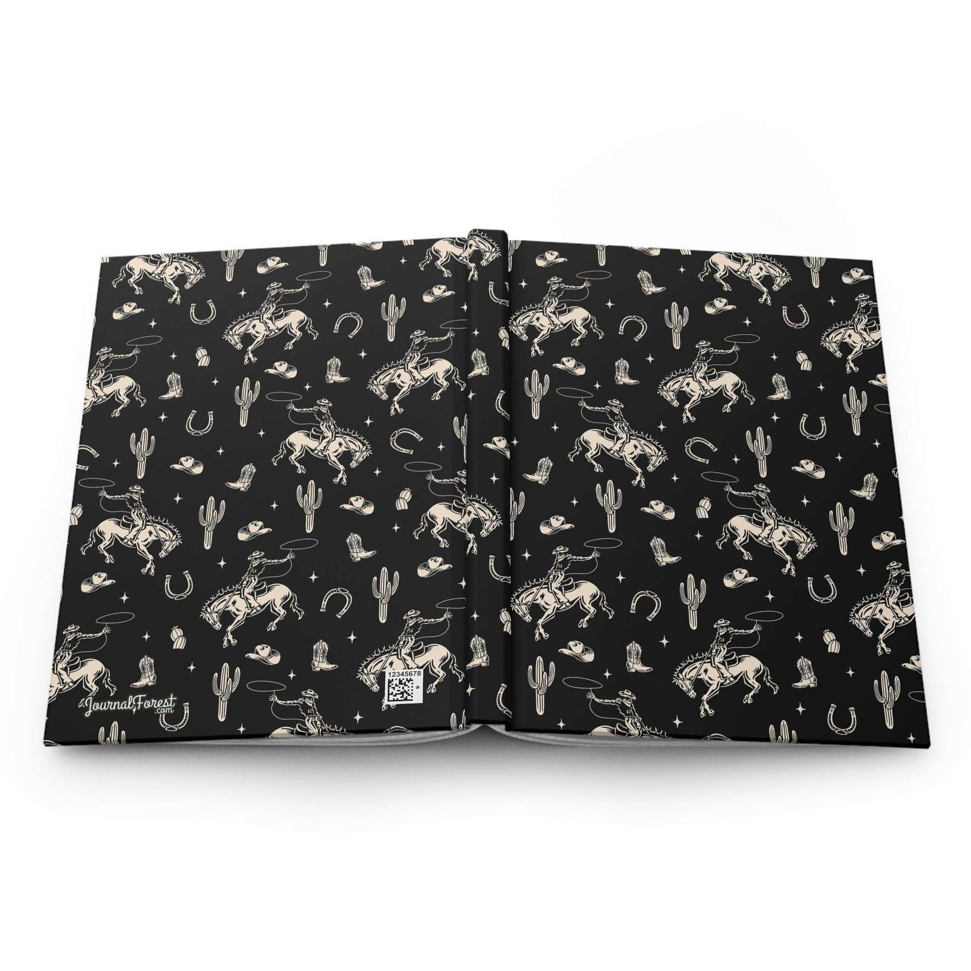 Midnight Western Cowboy | Hardcover Journal - Durable Quality Notebook