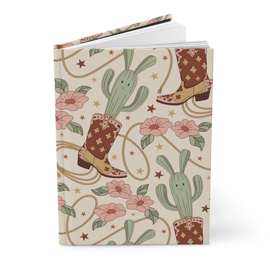 Desert Dreams in a Cowboy Boot  | Premium | Hardcover Journal Matte