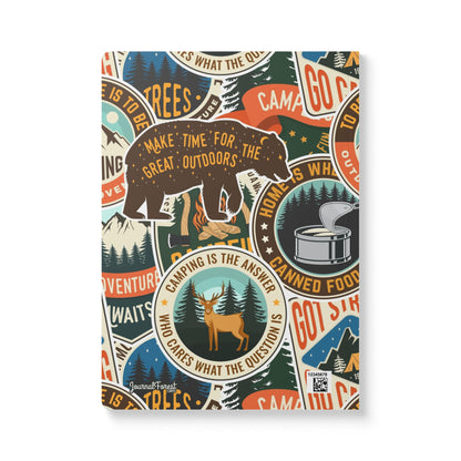 Stickered Wilderness | Softcover Premium Journal Notebook