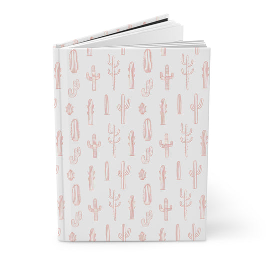 Blushing Desert Cactus   | Premium | Hardcover Journal Matte