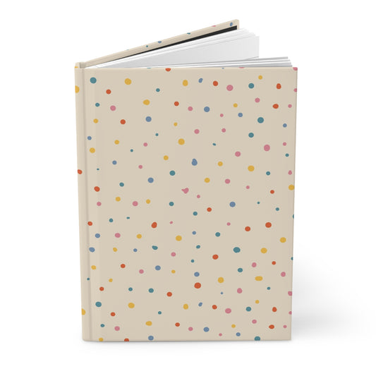 Colorful Polka Dot Party  | Premium | Hardcover Journal Matte