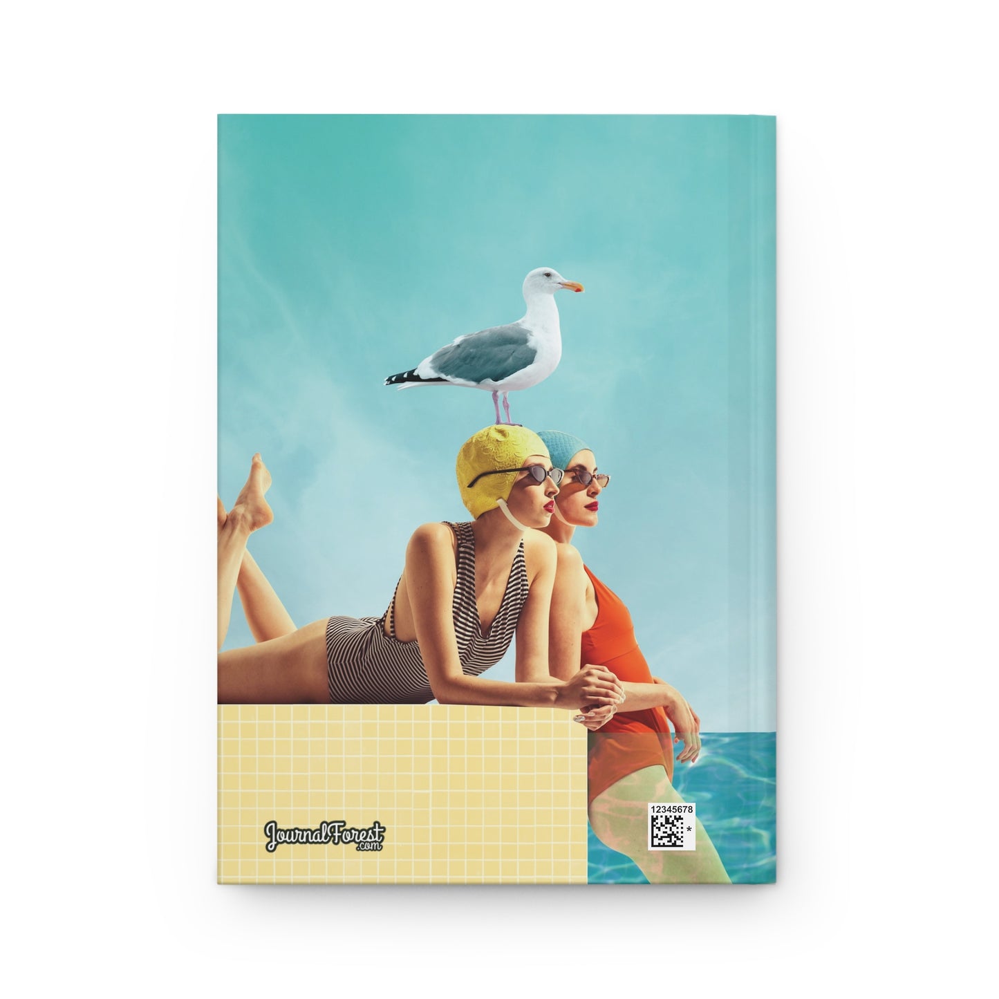 Poolside Contemplation | Premium | Hardcover Journal - Durable Quality Notebook