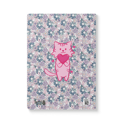 The Floral Cat of Love | Softcover Premium Journal Notebook