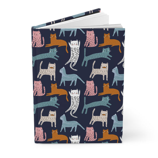 Whiskered Wonders | Hardcover Journal - Durable Quality Notebook