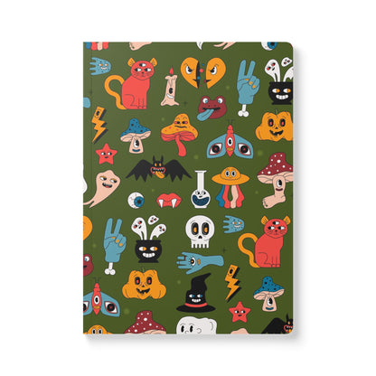 [ADULT] Mystical Mushrooms & Magic Hands | Softcover Premium Journal Notebook