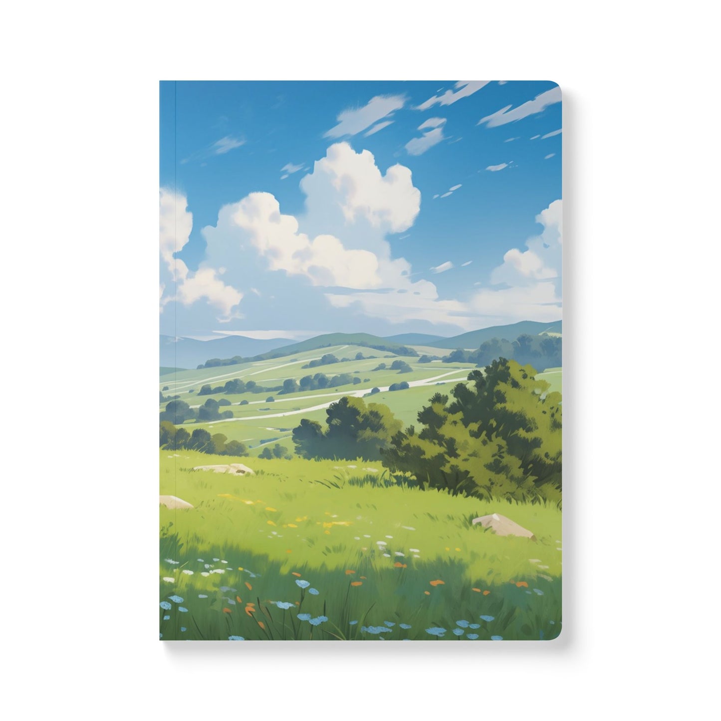 Anime Dreams: Serenity in the Clouds | Softcover Premium Journal Notebook