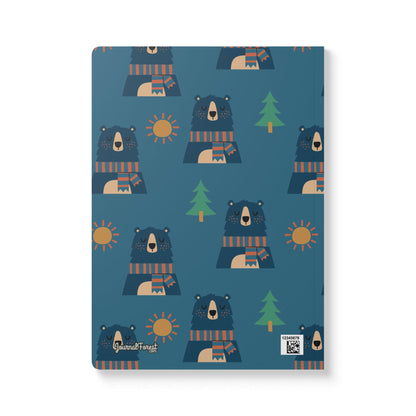 Tranquil Bear in the Woods | Softcover Premium Journal Notebook