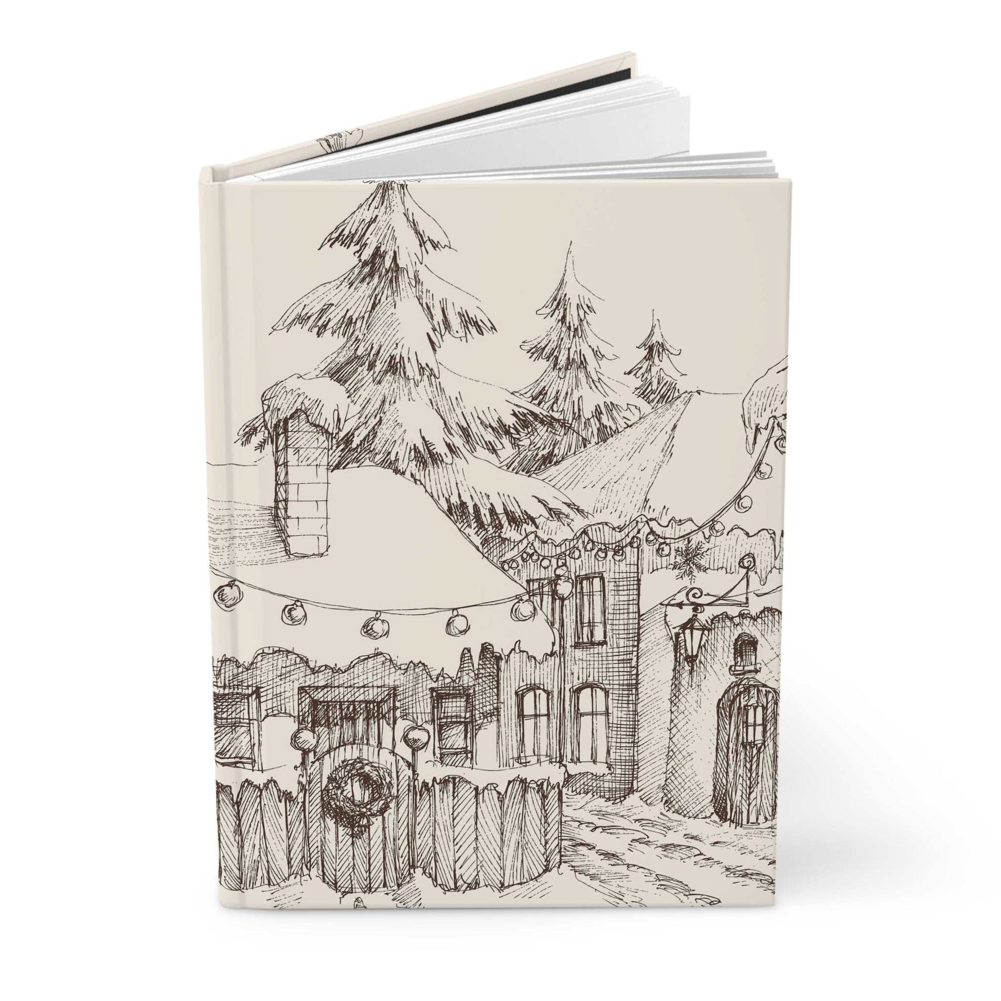 Snowy Whimsy  | Premium | Hardcover Journal - Durable Quality Notebook