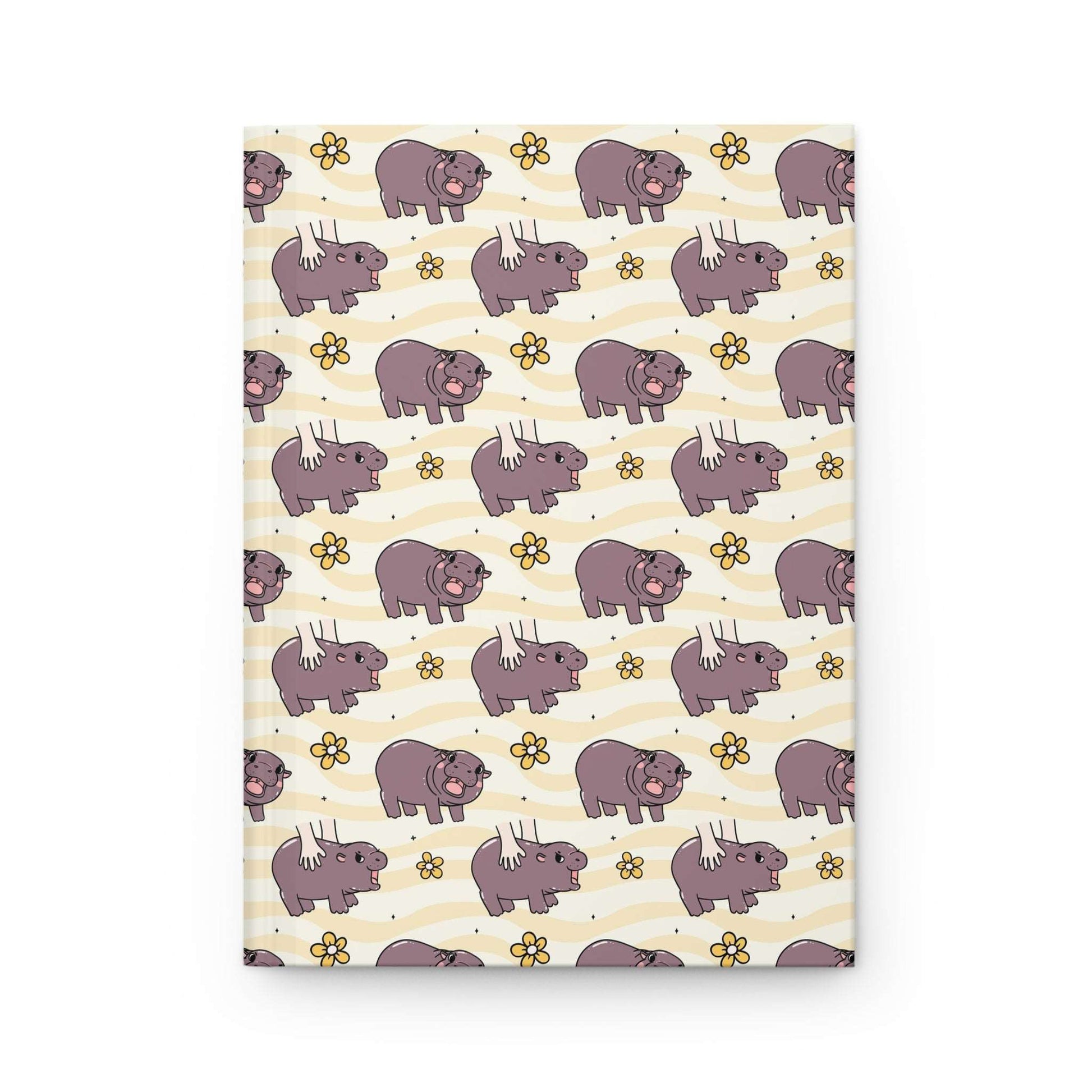 Mu Deng, the baby hippo  | Hardcover Journal - Durable Quality Notebook