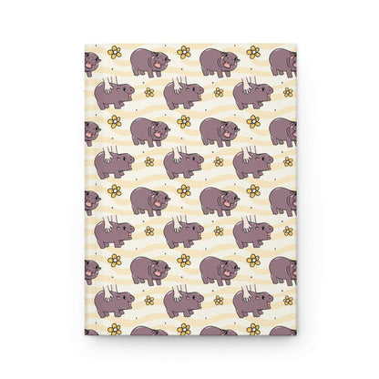 Mu Deng, the baby hippo  | Hardcover Journal - Durable Quality Notebook