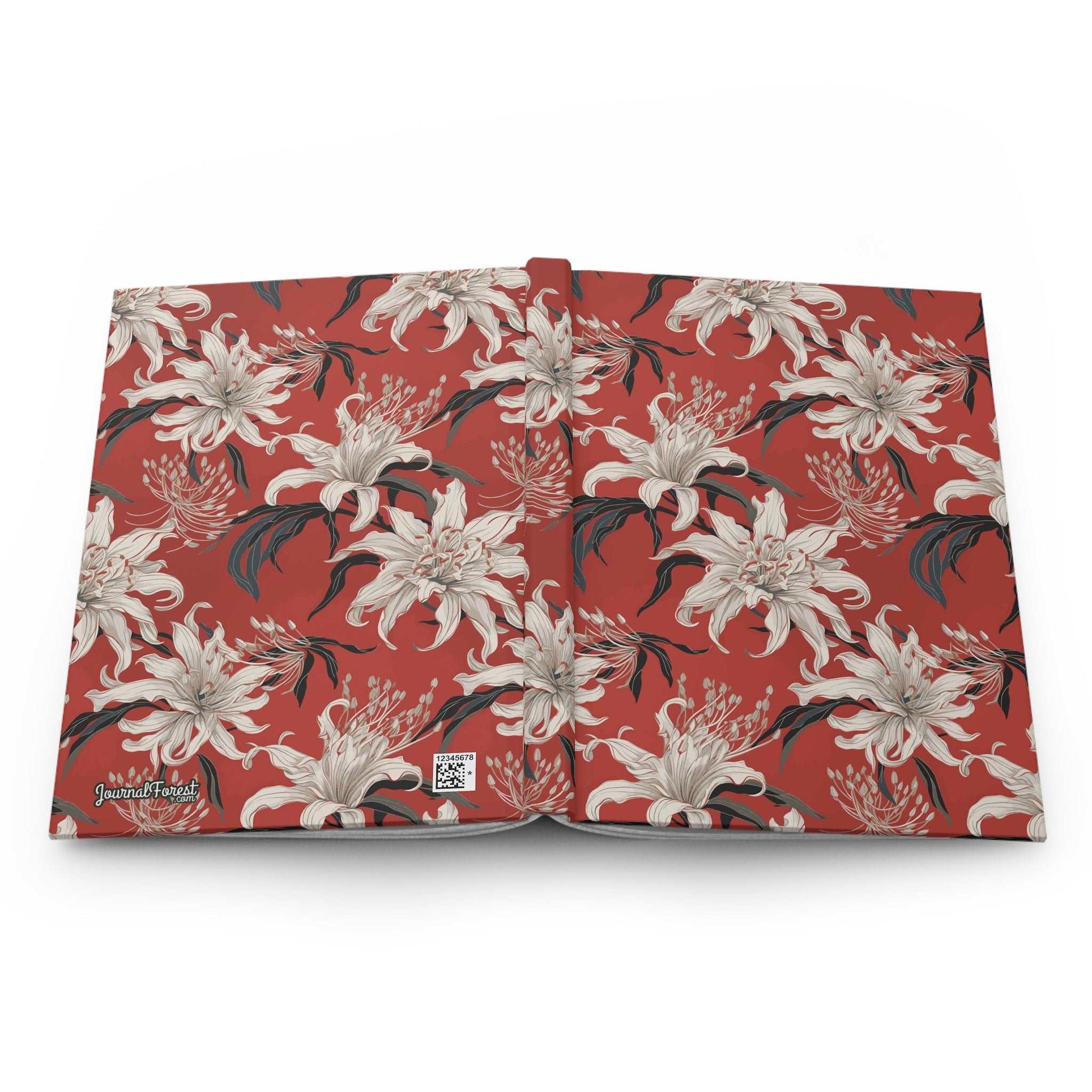 Crimson Lily  | Hardcover Journal - Durable Quality Notebook