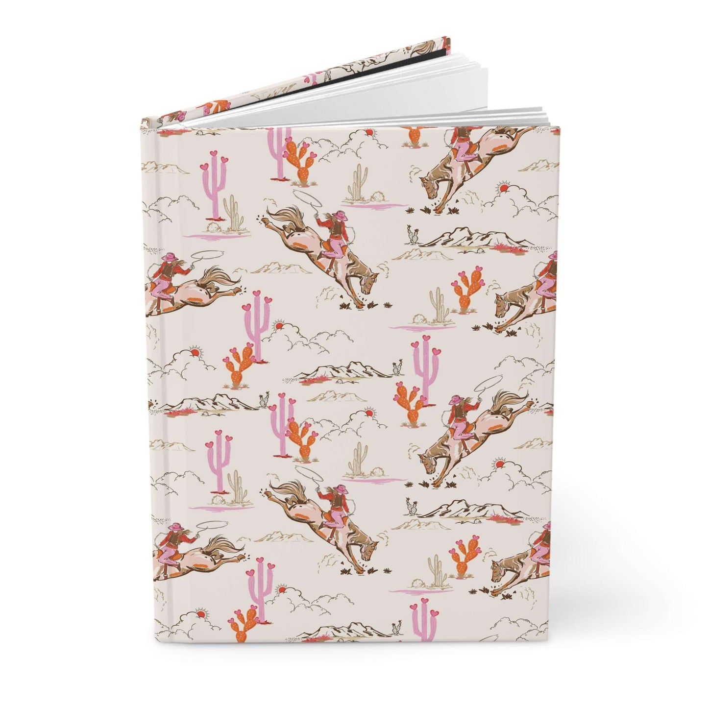 Rustic Pink Cowgirl | Hardcover Journal - Durable Quality Notebook