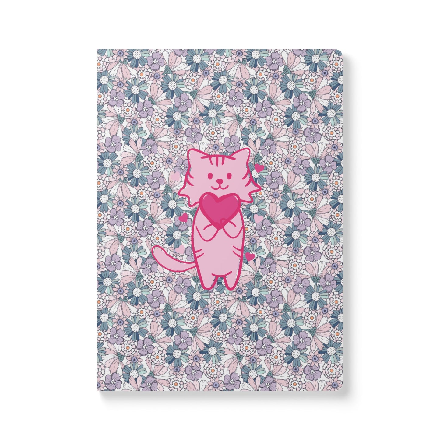 The Floral Cat of Love | Softcover Premium Journal Notebook