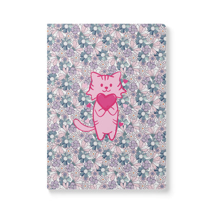 The Floral Cat of Love | Softcover Premium Journal Notebook