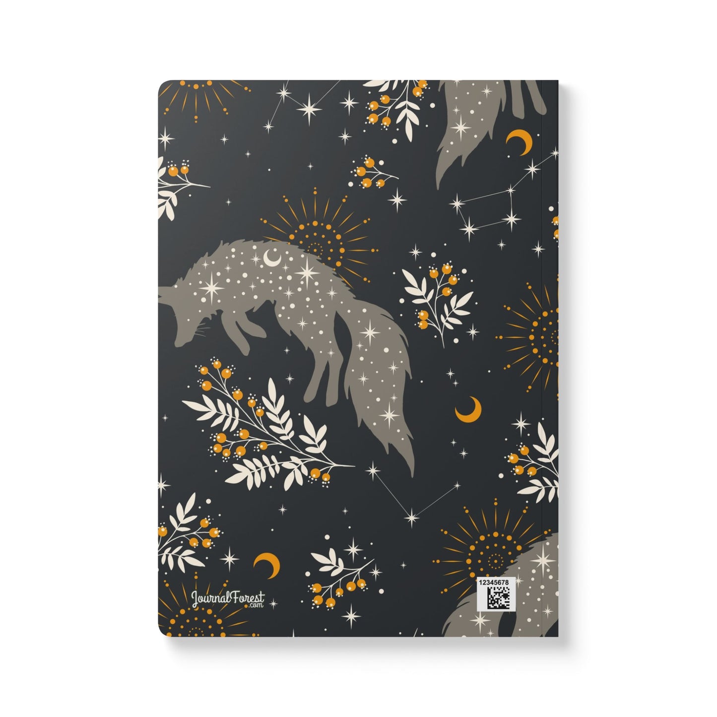 Cosmic Fox Under Starry Skies Astrology | Softcover Premium Journal Notebook