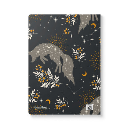 Cosmic Fox Under Starry Skies Astrology | Softcover Premium Journal Notebook