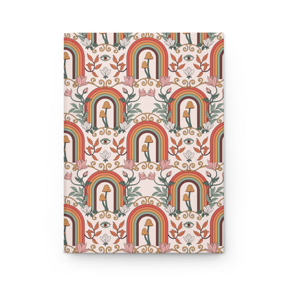 Boho Chic Enchanted Rainbow Visions  | Premium | Hardcover Journal Matte