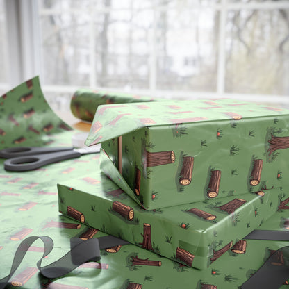 Rustic Lumberjack’s Path  | Pattern | Premium | Wrapping Papers