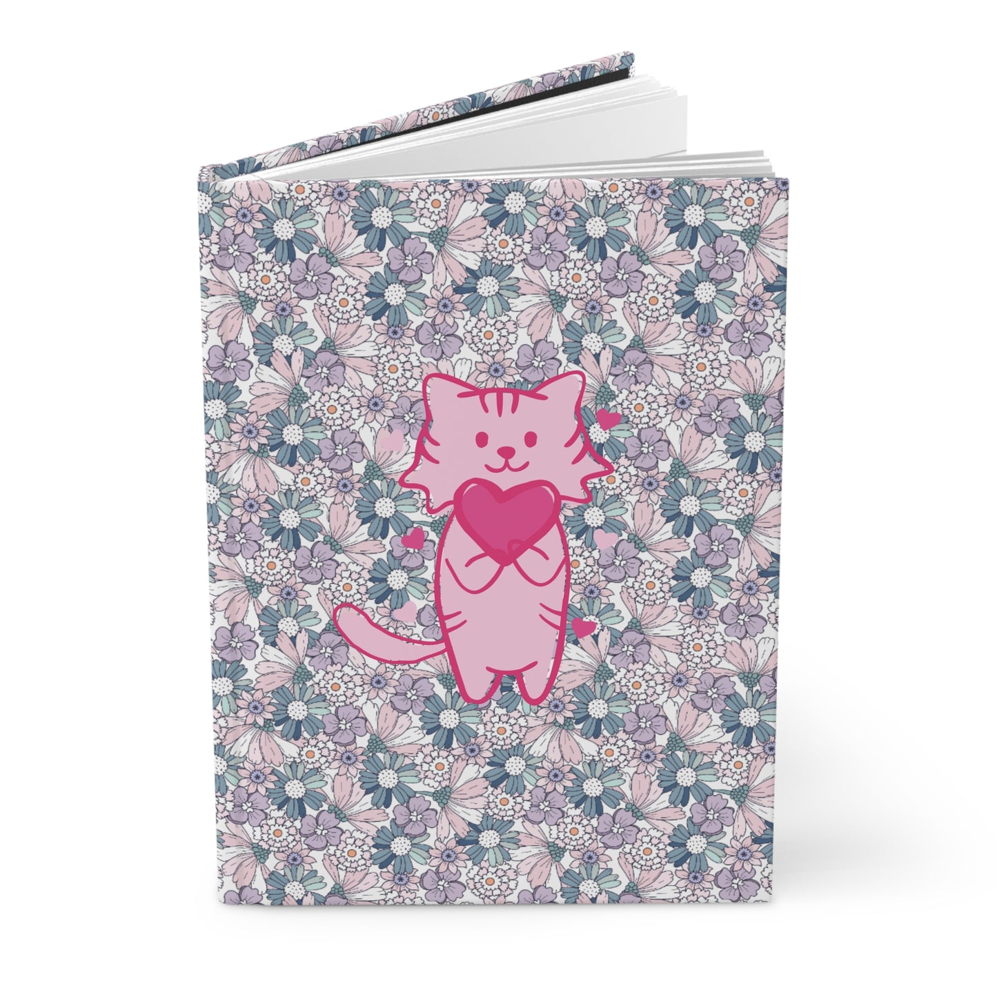 The Floral Cat of Love | Premium | Hardcover Journal Matte