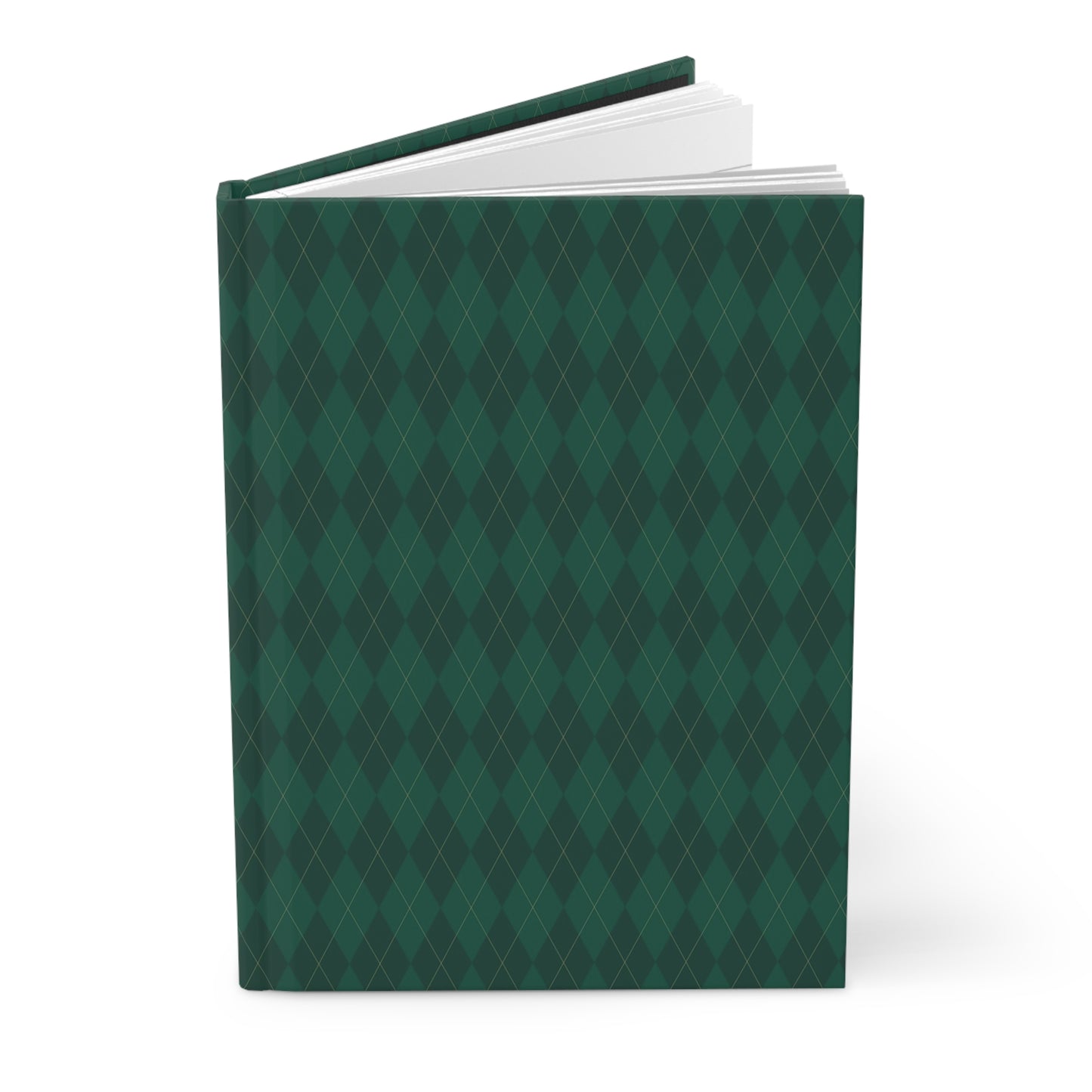 Evergreen Argyle Christmas | Hardcover Journal - Durable Quality Notebook