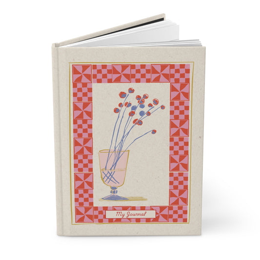 Vintage Charm: Blossoms and Borders | Premium | Hardcover Journal Matte