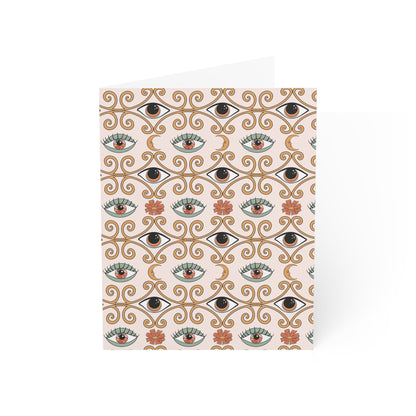 Boho-Chic All Seeing Eye Lost in New Orleans Greeting Cards Set - 10pc